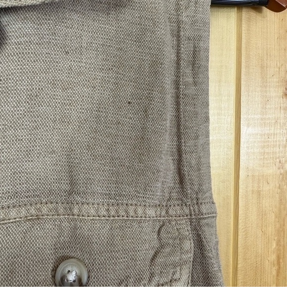 Nicole Miller Utility Vest Blouse Women’s Sz Small Linen Blend Quiet Luxury - Picture 9 of 12